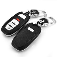 赛邦（SAIBON）奥迪钥匙包新A6L/A4L/Q7/Q4/Q5/Q3/A3/A8汽车钥匙扣真皮 保护壳智能款汽车钥匙套