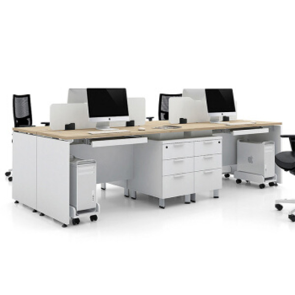 企业办公电脑桌 简约现代职员办公台员工桌 屏风卡座组合 隔断卡桌