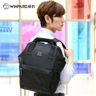 威豹（WINPARD）电脑包14英寸男女时尚休闲运动包 韩版时尚双肩背包休闲包 99040黑色