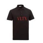 VALENTINO VLTN-logo 男士黑色polo衫