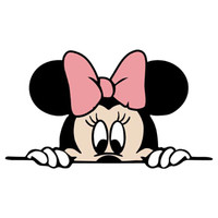 萱胜特 防水防晒车贴 女米奇车贴 盖划痕车贴 后视镜车贴 尺寸:14*8cm(单个装)