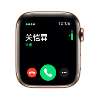 Apple Watch Series 5智能手表（GPS+蜂窝网络款 44毫米金色不锈钢表壳 岩石色运动型表带 )