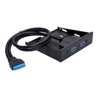 魔羯 MOGE MC2002 USB3.0前置面板 软驱位 usb3.0扩展卡 19针/20Pin转usb3.0转接线