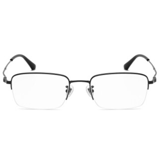 LOHO 眼镜框男钛架超轻商务半框近视眼镜架女 LHF008 镜框+1.667近视镜片