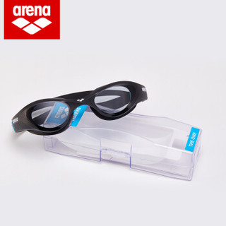 阿瑞娜 arena 泳镜 高清防雾大框男女专业舒适贴合防漏水游泳镜 AGE-770 黑色