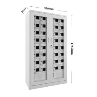 中伟手机充电柜存放柜对讲机柜工厂医院学校手机存放收纳柜40门（带充电）