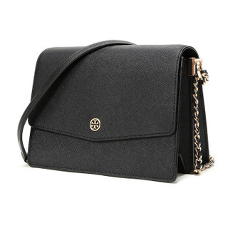 TORY BURCH 托里·伯奇 奢侈品 TB女包 黑色牛皮单肩斜挎包 54654 001