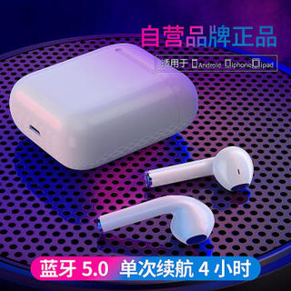 热步（Blog.Fish ）i9s无线蓝牙耳机适用于苹果vivo华为小米 迷你超小TWS运动智能触控入耳式手机耳机 白色