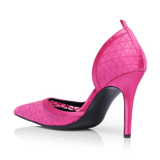 DYMONLATRY 设计师品牌 D-小姐系列 蕾丝高跟鞋 粉色 36