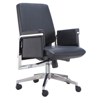 华旦   人体工学可升降带扶手靠背椅办公电脑书房老板椅YZ854R