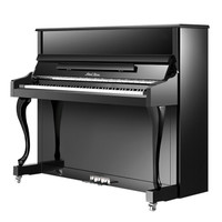 珠江钢琴全新立式钢琴UP120MSY家用考级专业教学钢琴刚琴118升级高度黑色实木音板内置缓降厂家发货