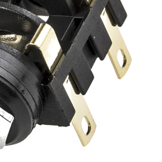 RS Pro欧时 黑色 6.35 mm 2路 母 插孔连接器, 镀金 镍，银触芯, 3A