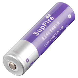 神火（supfire）18650锂电池 LED强光手电筒电池可充电3.7/4.2V高亮电池 18650紫电  2个