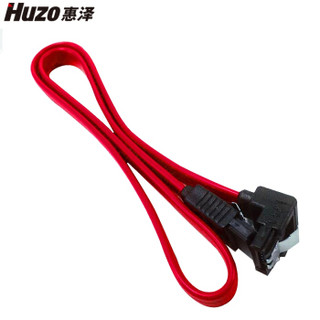 惠泽(Huzo) SATA3硬盘数据线0.5米 红色 (直对弯/HZ-S1612 )