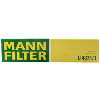 曼牌滤清器 曼牌(MANNFILTER)空气滤清器/空气滤芯C4371/1(标致/307/308/408/206/207雪铁龙C4/C4L/世嘉 )