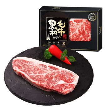 龙江和牛 国产 A3西冷雪花原切牛排 250g 谷饲600+天