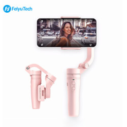 Feiyu Tech 飞宇 Vlogpocket 手机云台稳定器手持 三轴防抖直播拍摄稳拍自拍杆 可折叠口袋迷你粉色