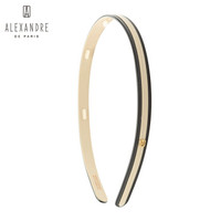 Alexandre De Paris亚历山大经典发箍头箍头饰发饰 AHB-14279-02 S米色 发箍
