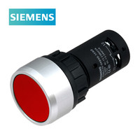 西门子 3SB6 紧凑型按钮 红色 1常开+1常闭 金属 瞬动型 22mm 3SB62300AB201FA0 按钮附件