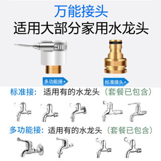 结义高压洗车水枪套装 洗车神器防爆防冻水管软管 家用浇花水枪套装 金属水枪套装+加厚20米PVC水管