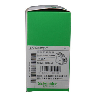 施耐德电气（Schneider Electric）电机保护断路器 GV2（国产）690VCA 3p GV2PM21C 17-23A 可定制