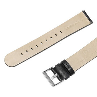 NOERDEN 牛丁 智能手表 精钢扣针穿戴 20mm宽牛皮表带 黑色（适配LIFE2，LIFE2+，MATE2）