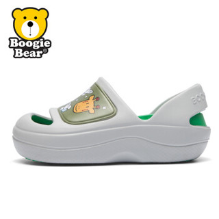 Boogie Bear2019新款中大童小孩小童儿童男童沙滩鞋女童凉鞋宝宝软底时尚 BB182S0101 灰色 31