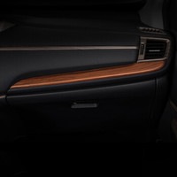 小忙牛(Mcow)改装饰适用2019款本田CRV桃木纹内饰17/18中控排档位面板贴 仪表台下饰条 2件装btcrv1234