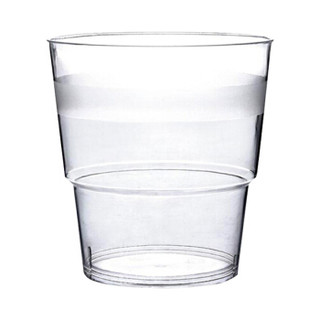 金色 杯子 一次性塑料航空杯 水晶杯 50个