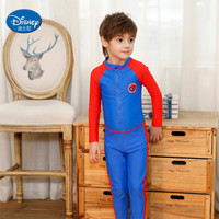 迪士尼(DISNEY)SWF10003B 蜘蛛侠男童连体长袖长裤冲浪服系列 防晒舒适 藏青色 110