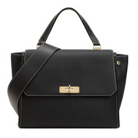 BALLY 巴利 女士黑色牛皮手提单肩斜挎包 BREEZE MD/10 6224488