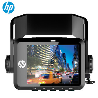 惠普(HP)f660x惠普行车记录仪高清夜视停车监控GPS固定测速一体机可选配后镜头+16G卡套餐