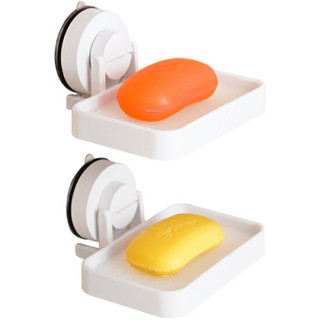 dehub肥皂盒吸盘香皂盒壁挂式沥水皂盒卫生间肥皂架免打孔香皂架置物架
