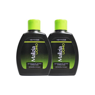 玛莉吉亚(MALIZIA)男性护理液 (香根草) 200ml*2瓶（进口 男士洗液 男士私处护理液 私密护理）