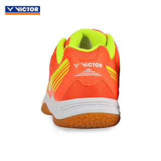 威克多VICTOR 胜利羽毛球鞋 男女款 耐磨透气运动鞋 网球鞋 SHA-160-0 42码 橙红