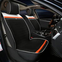 WRC 涤丝半包汽车坐垫 四季通用座垫 黑色 [厂家直发]