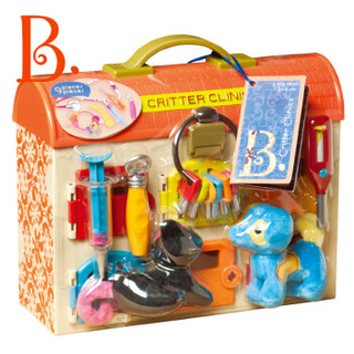 B.Toys精灵动物医院套装宝宝扮演医生打针游戏儿童过家家玩具六一儿童节礼物 精灵医院