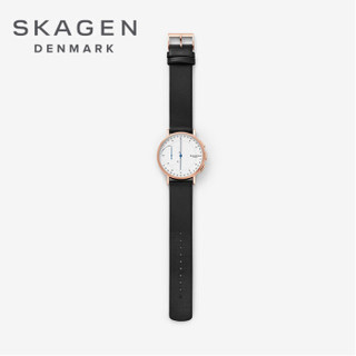 Skagen 诗格恩 手表 时尚欧美智能表 石英智能机芯 男士腕表 简约潮流皮表带 SKT1112