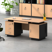 中伟 ZHONGWEI 办公家具办公桌职员位员工桌电脑桌现代简约书桌1600*700*750