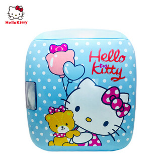 Hello Kitty车载冰箱车家两用迷你便携小型制冷加热学生宿舍冷暖箱 9L蓝色