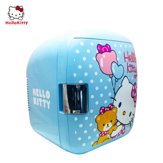 Hello Kitty车载冰箱车家两用迷你便携小型制冷加热学生宿舍冷暖箱 9L蓝色