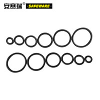 安赛瑞 氟胶o型圈密封圈GB1235-76o型圈 FKM氟橡胶密封胶圈 黑色 外径18*2mm（100个装）22089
