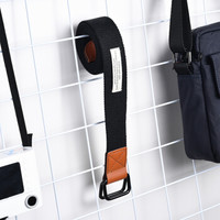 半支烟 帆布腰带男个性男士韩版皮带百搭潮流皮带年轻男女双环休闲裤带BZYYD190729 黑色 115cm