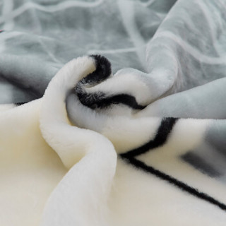 简丽毛毯 加厚云毯双层法兰绒盖毯子单人拉舍尔毛毯春秋被子盖毯4斤重 150*200 兔子