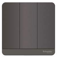 开关插座 开关面板 三开单控开关16A 绎尚系列 荧光灰色 E8333L1_SL_C1