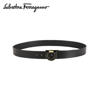 Salvatore Ferragamo 菲拉格慕 经典款男士黑色牛皮革皮带 0711785_C  _ 95