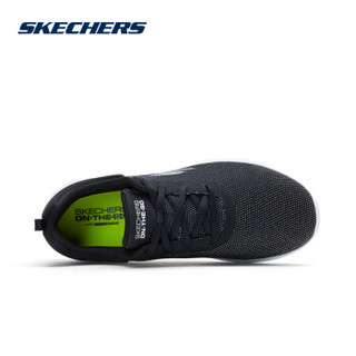 斯凯奇（Skechers）ON-THE-GO时尚休闲轻质绑带双层领口缓震健步鞋14763 黑色/白色 36