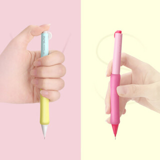 日本蜻蜓（Tombow）自动折折铅笔 可弯曲出铅自动铅笔 0.5mm弯折式自动铅笔 SH-OL 浅粉杆粉握胶