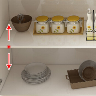 安尔雅   餐边桌柜现代简约多功能白色酒柜大容量厨房碗橱柜子客厅储物茶水柜(现做5天内发货)