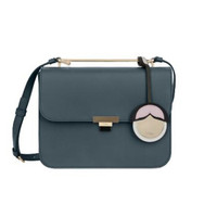 FURLA 芙拉 女士 牛皮剖层革灰蓝色 ELISIR系列 S号 斜挎单肩包 984396